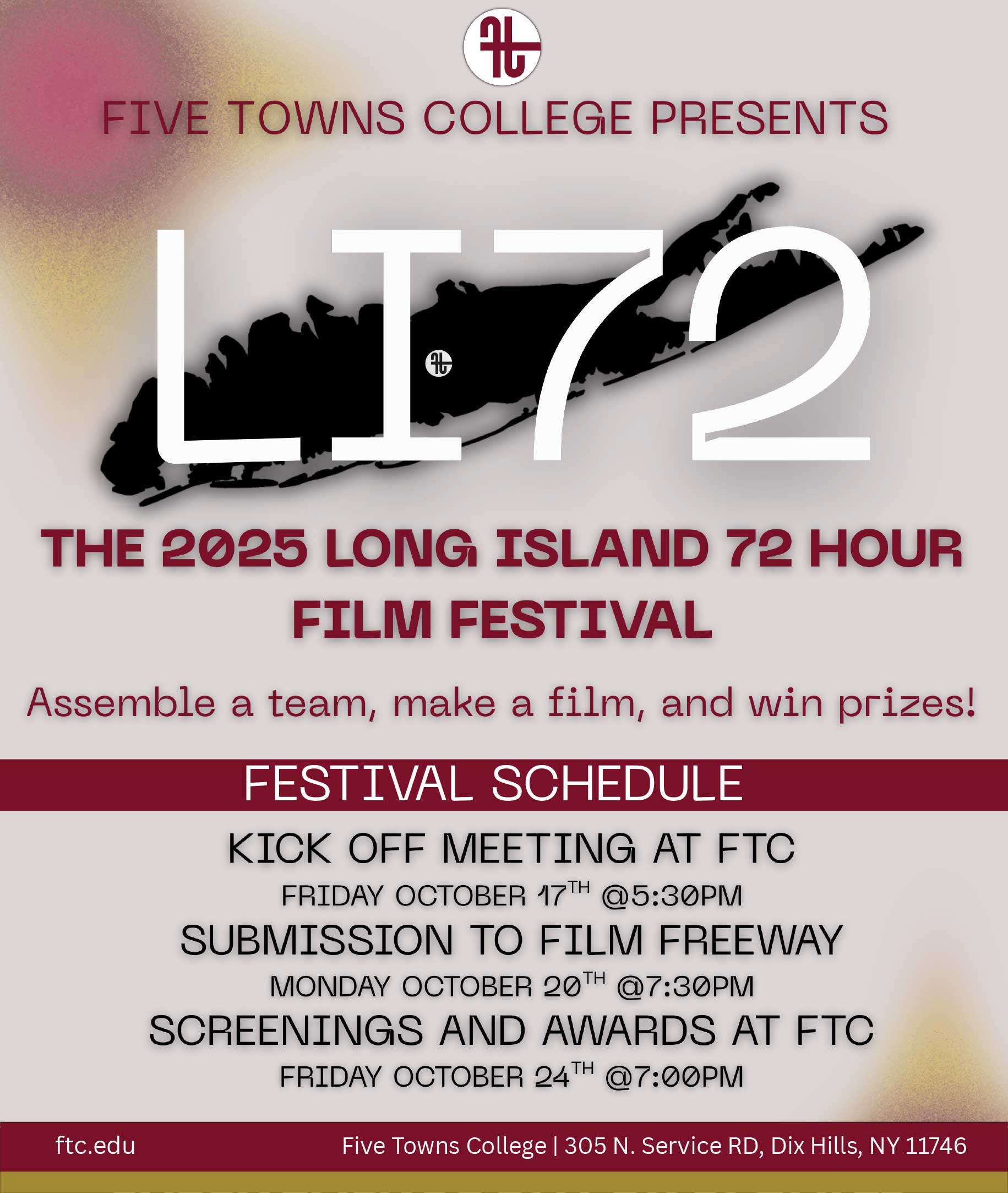 The 2025 Long Island 24 Hour Film Festival at Five Towns College